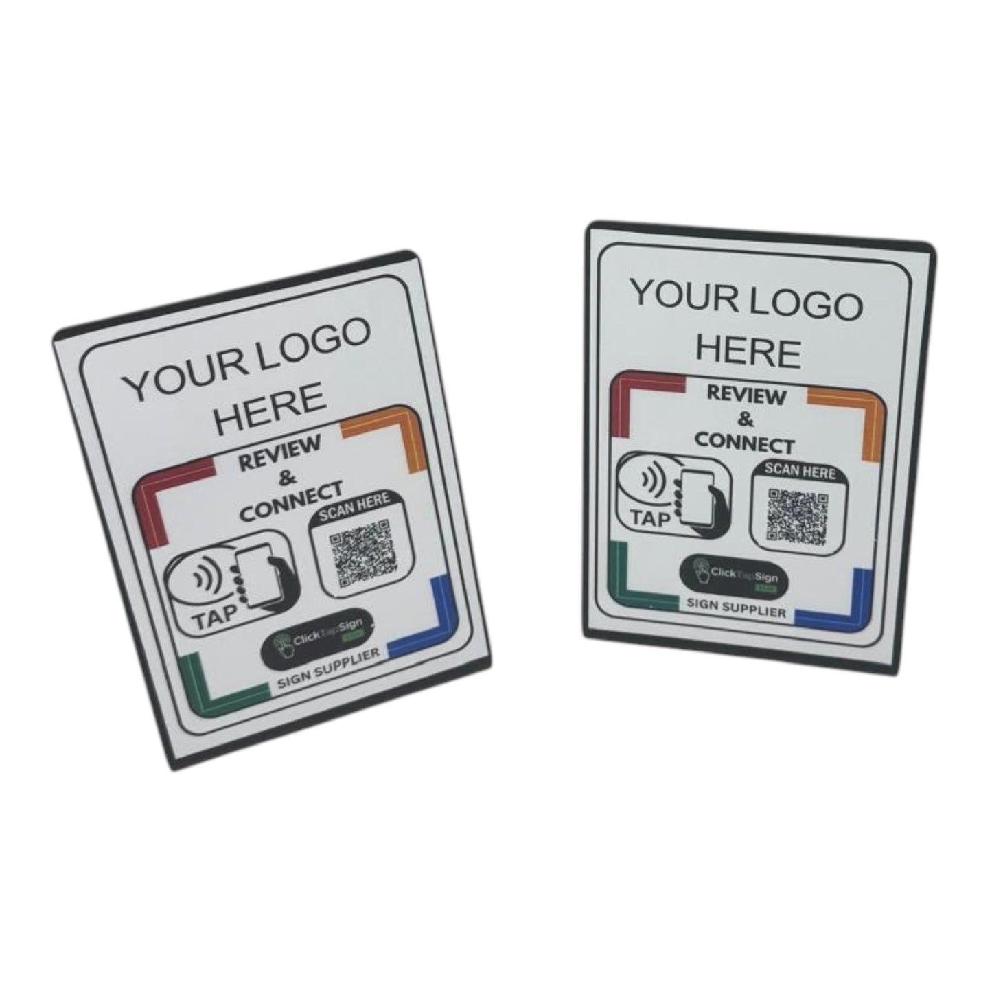 "2-Pack NFC Review Signs | Perfect Starter Pack"