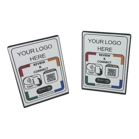 "2-Pack NFC Review Signs | Perfect Starter Pack"